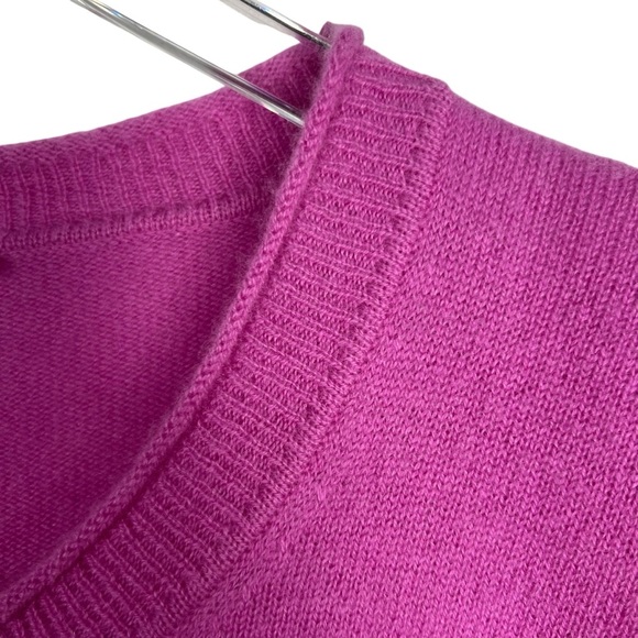SPLENDID Collection Pink Cashmere Long Sleeve Crewneck Medium - Picture 7 of 9